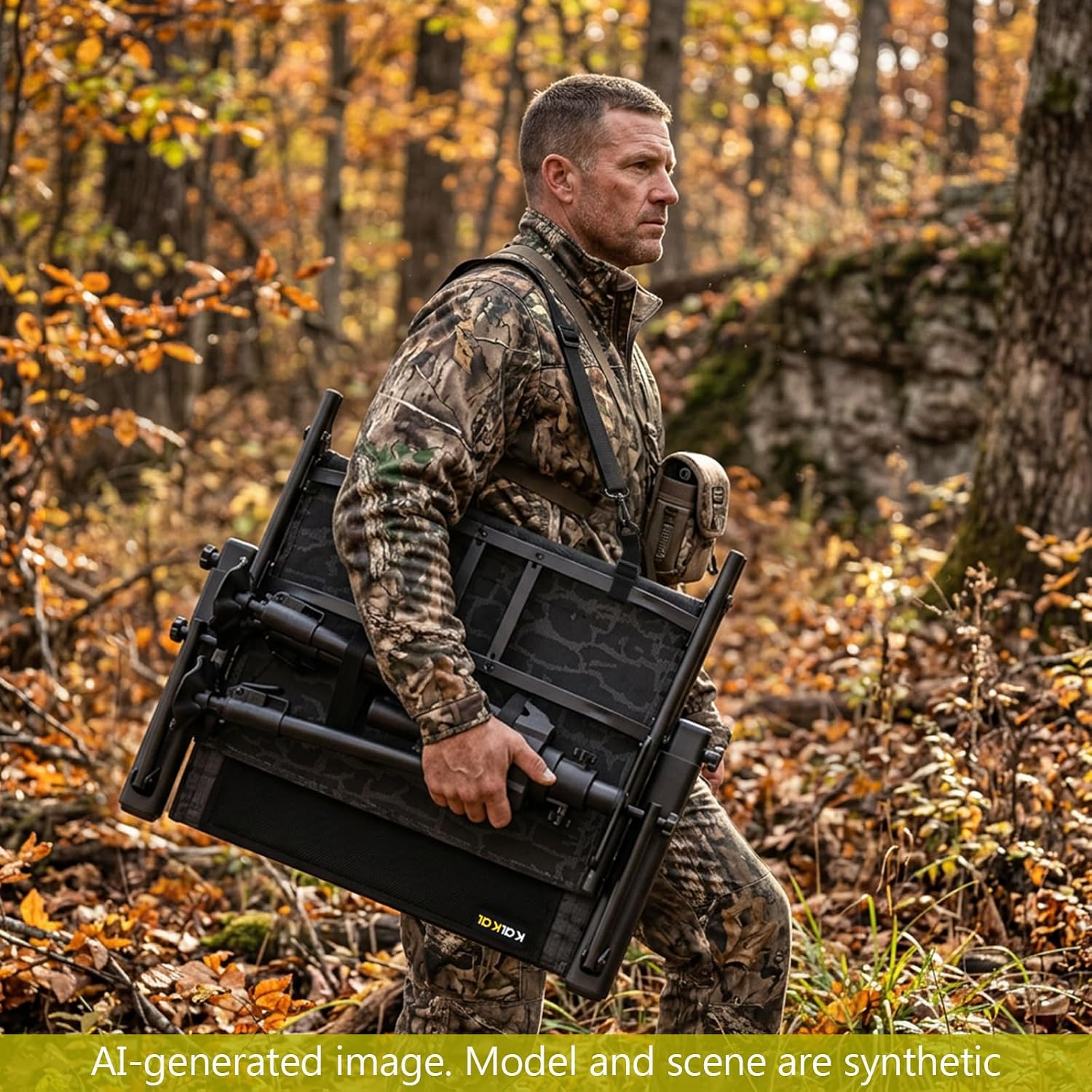 Hunting And Fishing Outdoor Chairs - 회전식 사냥 의자, 무소음 360도 회전