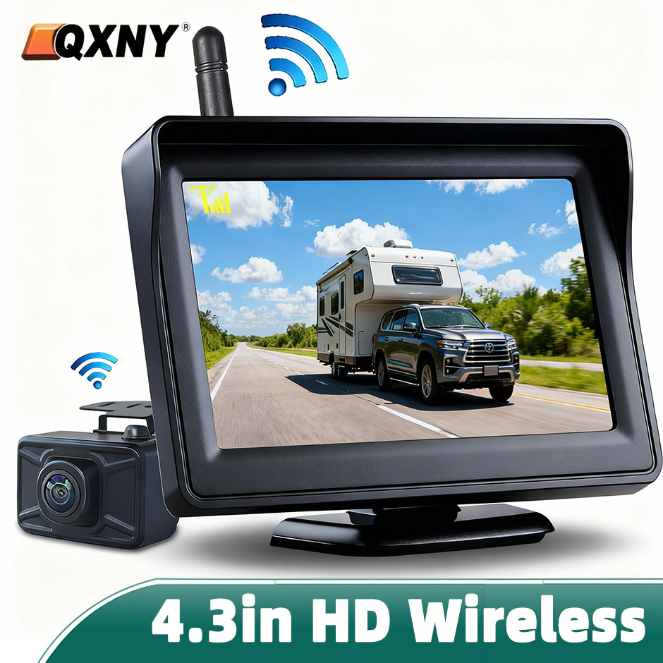 Trail Camera Infrared - HD 무선 4.3인치 모니터 후방 카메라