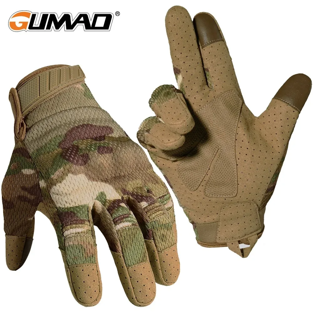 Outdoor Hunting Gloves - 카모 터치 스크린 전술 장갑, 야외