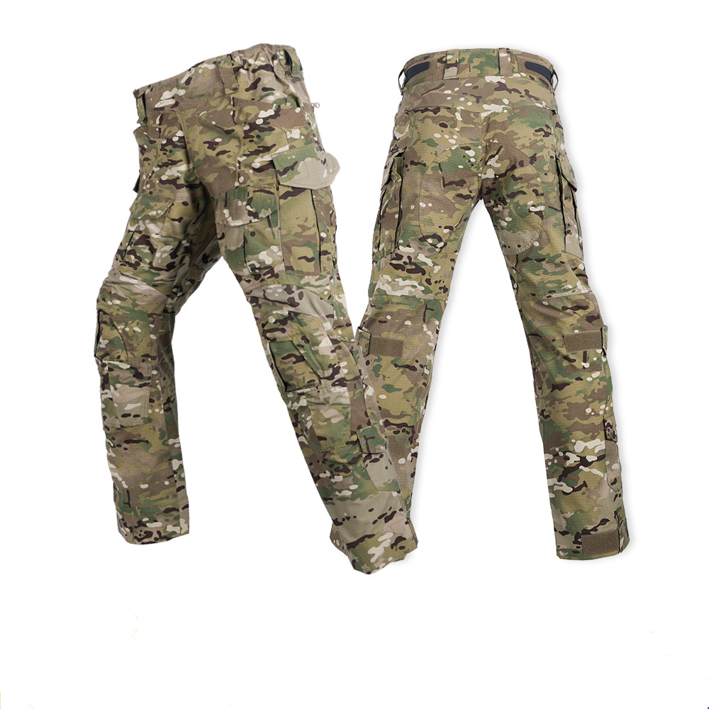 Hunting Outdoor Clothing - 무릎 패드가있는 남성 전투 바지 전술화물