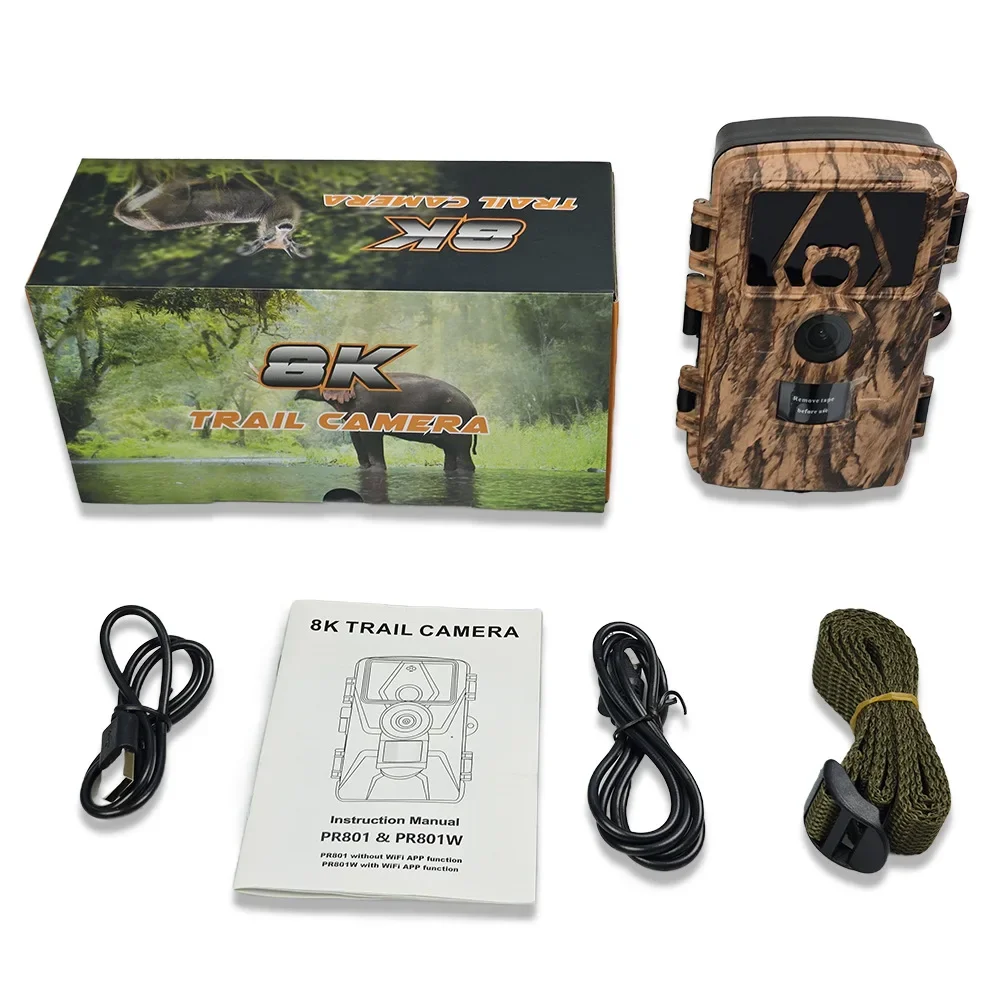 Outdoor Hunting Digital Night Vision - PR801W WIFI 8K 60MP 디지털 트레일
