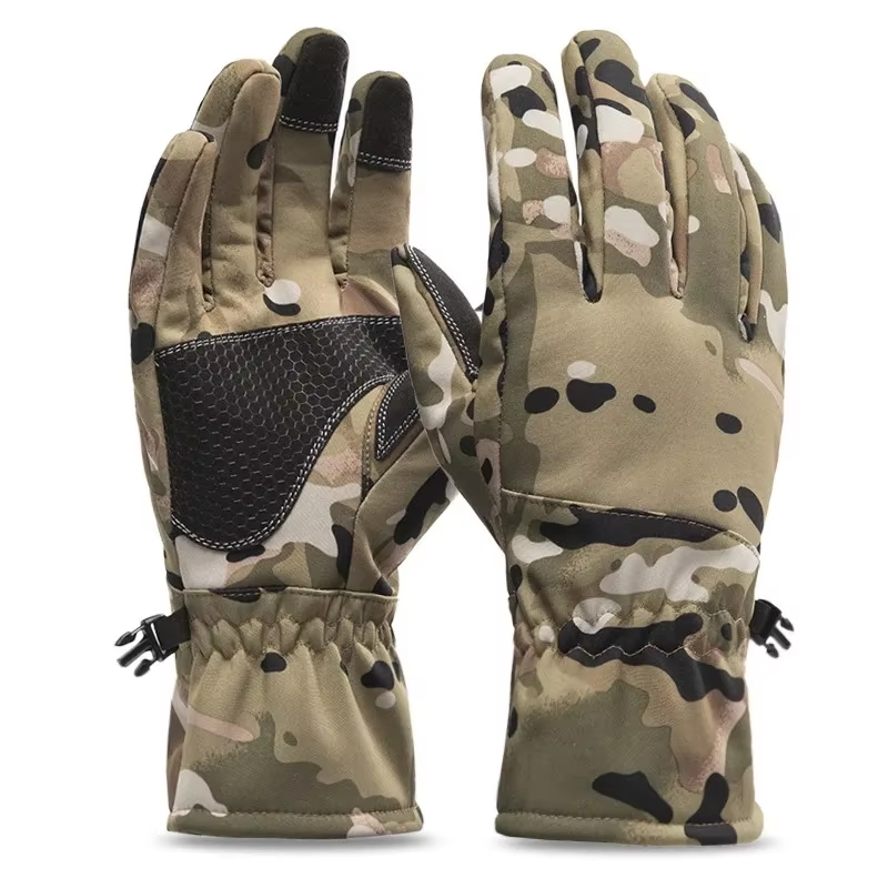 Outdoor Hunting Gloves - 전술 아웃도어 위장 사냥 방한 논슬립