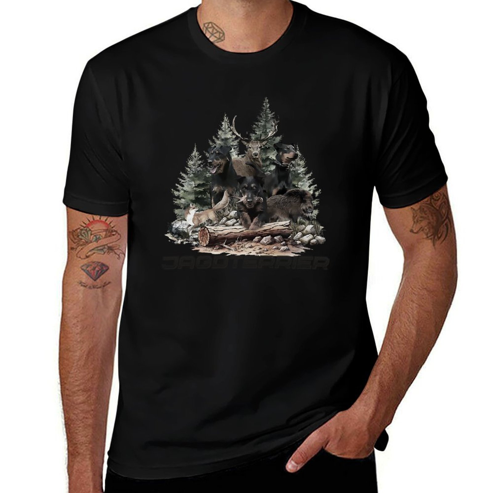 Wildman Hunting & Outdoor Photos - 독일산 헌팅 테리어는 야생에서 사냥꾼의 동반자이다.