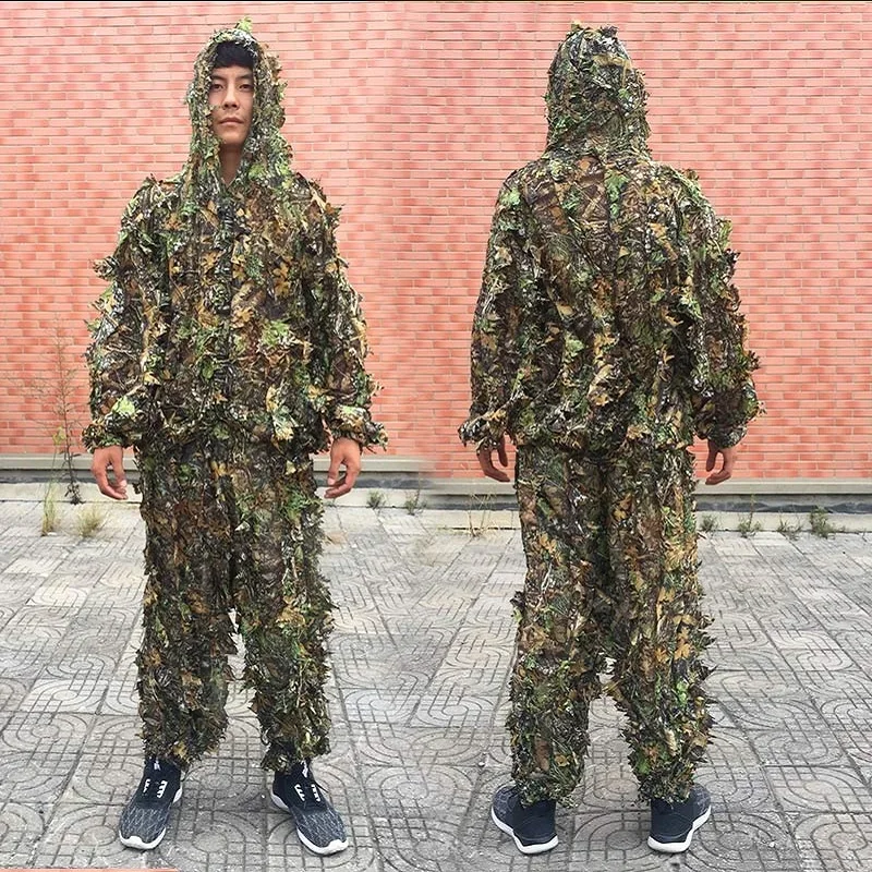 Outdoor Hunting Pants Women - 남녀공용 야외 길리 세트 위장 의류,