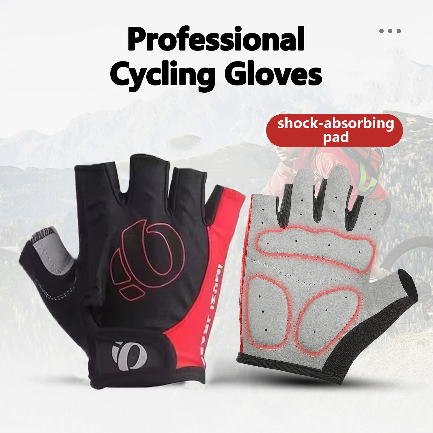 Outdoor Hunting Gloves - 야외 사이클링 충격 흡수 하프 핑거
