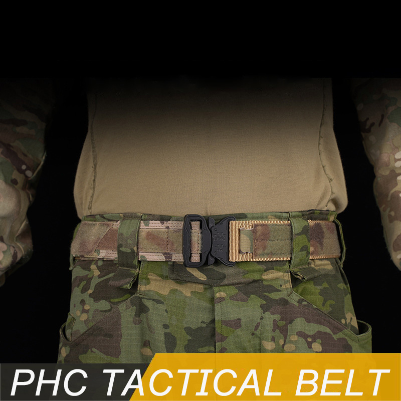 Tactical Belt Rigger - 헤비 듀티 퀵릴리즈 메탈 버클이 있는