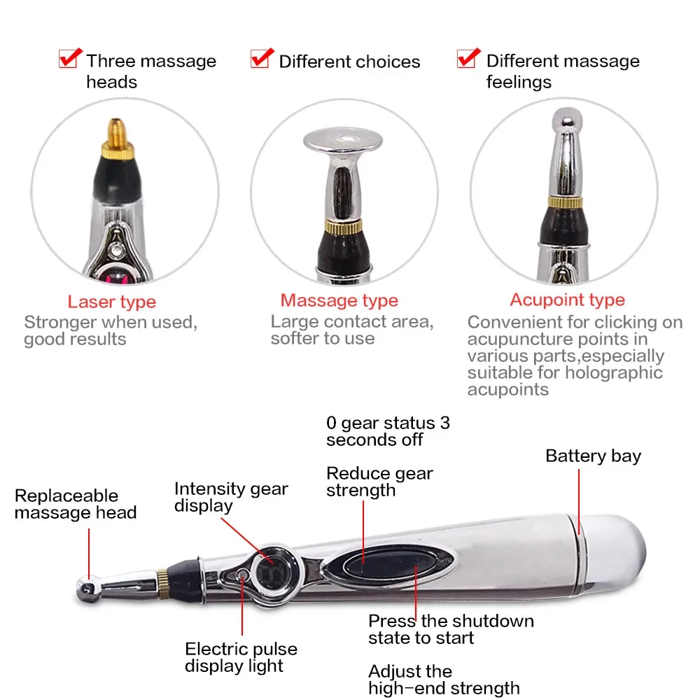 5-in-1 마사지 침술 펜 전자 침술 지점 펜 레이저 - Tactical Pen Tool 리뷰 및 가격