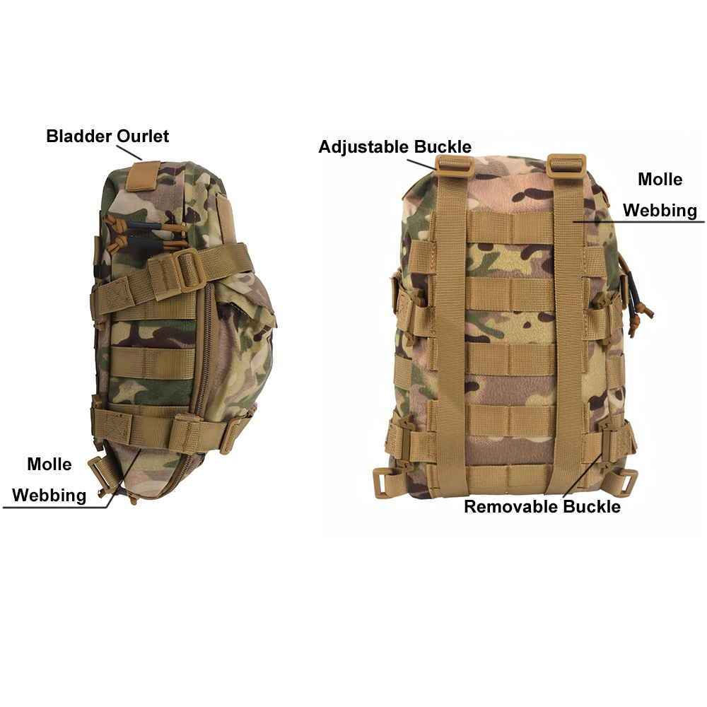 미니 수화 가방 야외 전술 배낭 물 주머니 캐리어 지퍼 - Outdoor Hunting Backpack 리뷰 및 가격
