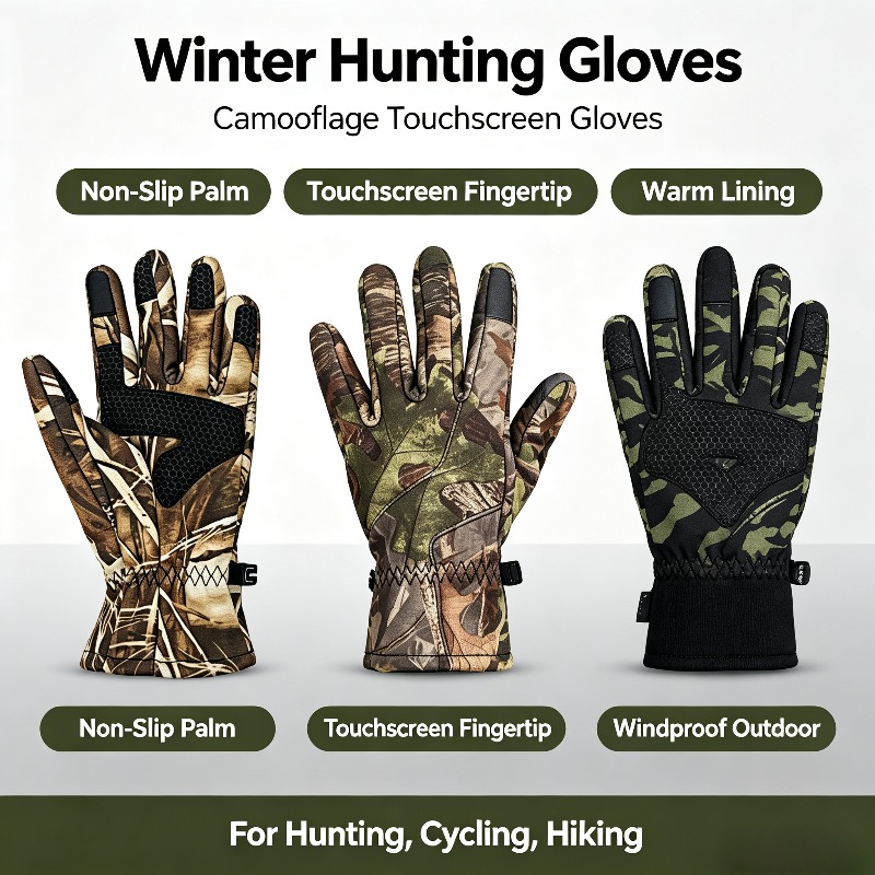 야외 스포츠 미끄럼 방지 사냥 장갑 남성용 겨울 등산  - Outdoor Hunting Gloves 리뷰 및 가격