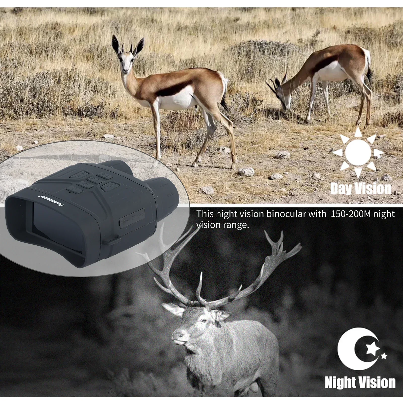 적외선 쌍안 야간 투시경, 12 메가픽셀, NV4000 - Outdoor Hunting Digital Night Vision 리뷰 및 가격