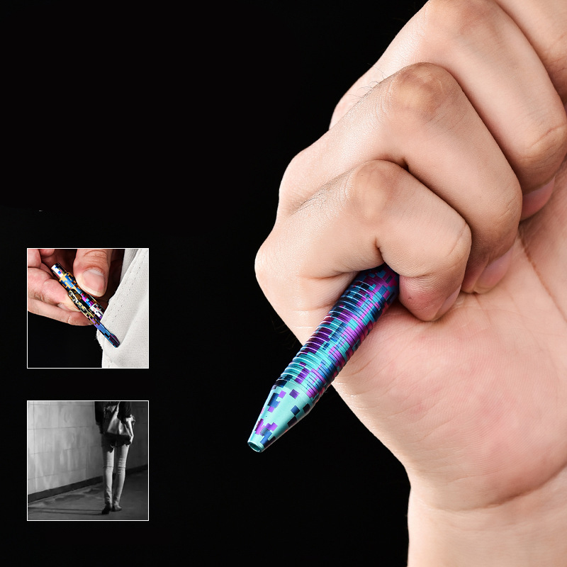 야외 휴대용 EDC 티타늄 합금 전술 펜, 디지털 위장 - Tactical Pen Tool 리뷰 및 가격