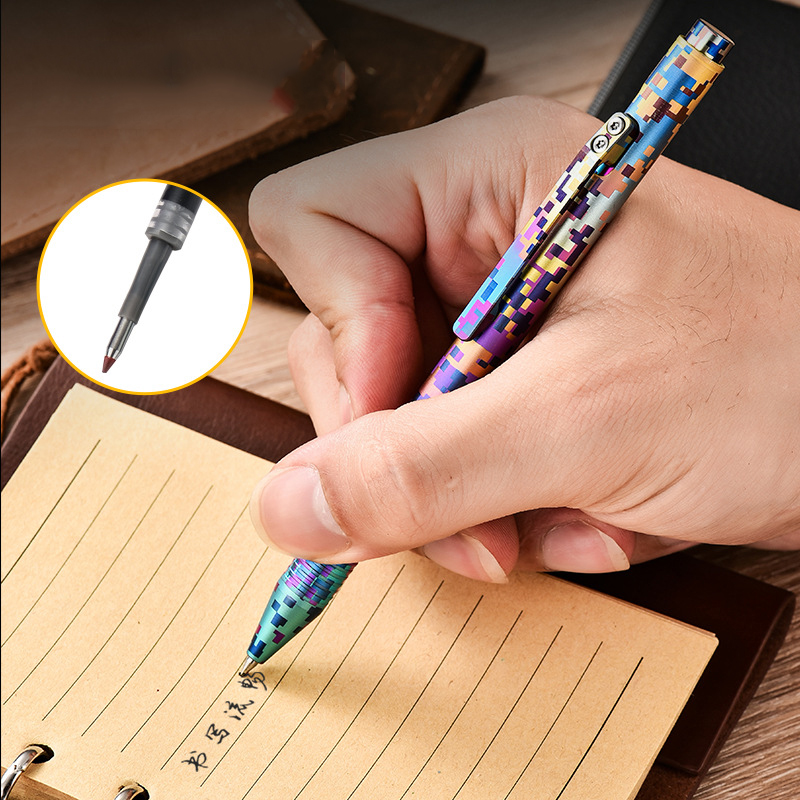 야외 휴대용 EDC 티타늄 합금 전술 펜, 디지털 위장 - Tactical Pen Tool 리뷰 및 가격