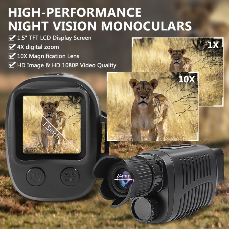 5X 줌 디지털 단안 적외선 야간 투시경 300M 장거 - Outdoor Hunting Digital Night Vision 리뷰 및 가격