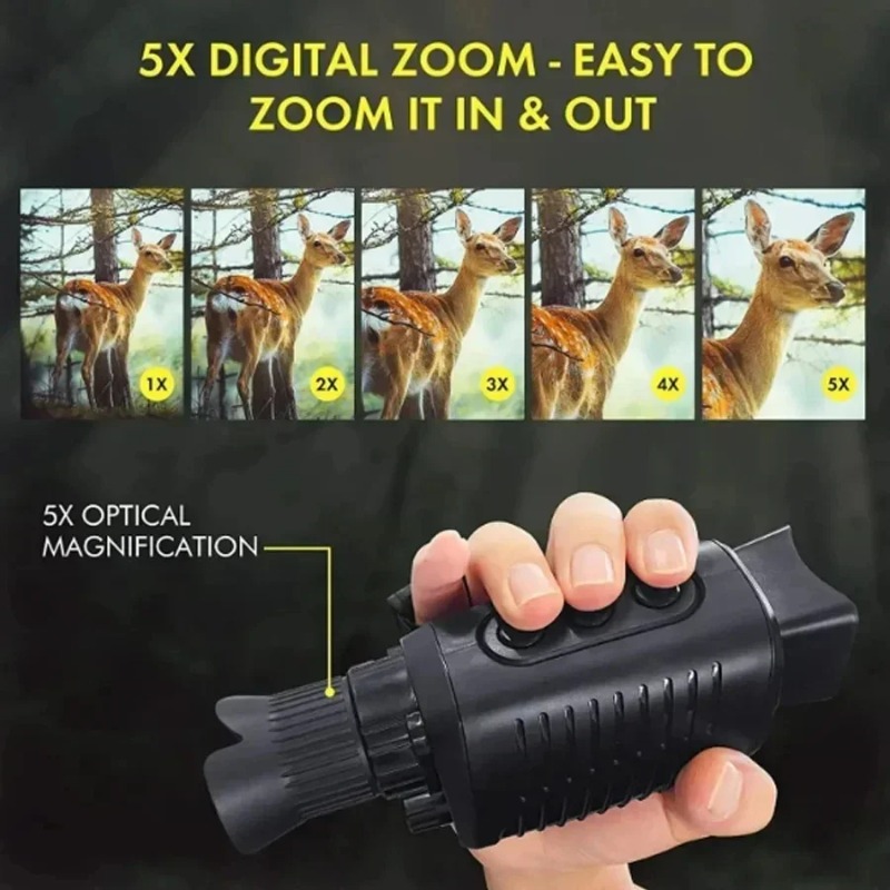 5X 줌 디지털 단안 적외선 야간 투시경 300M 장거 - Outdoor Hunting Digital Night Vision 리뷰 및 가격