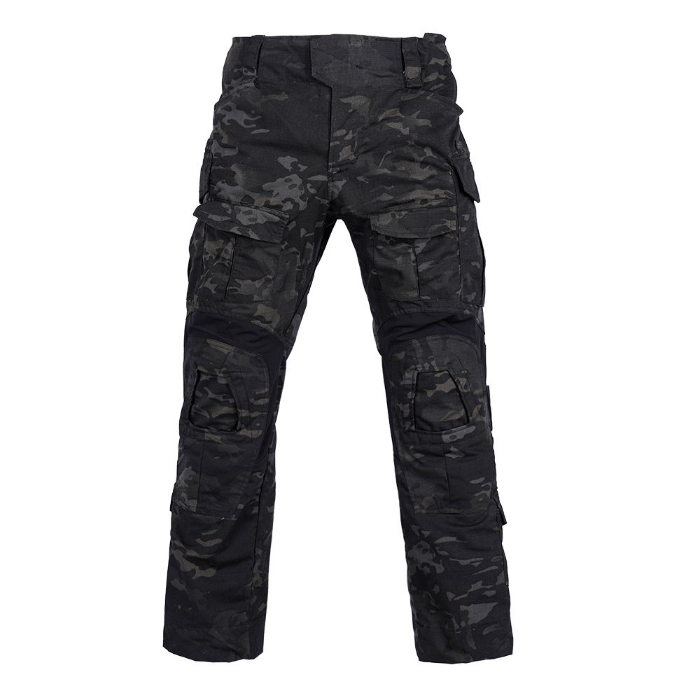무릎 패드가있는 남성 전투 바지 전술화물 스포츠 바지  - Hunting Outdoor Clothing 리뷰 및 가격
