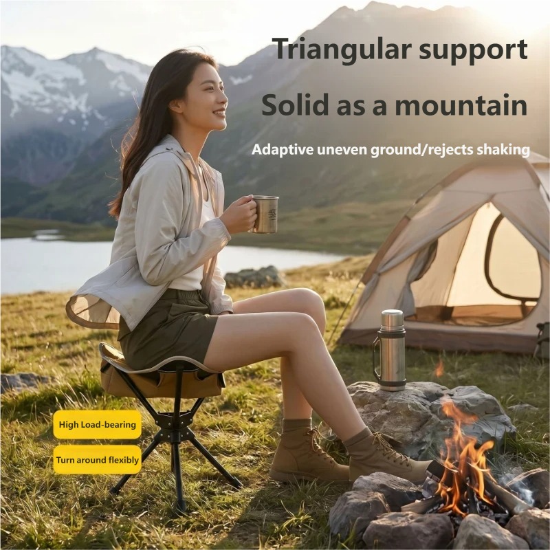 360 °   회전식 야외 캠핑 스툴 초경량 접이식 삼 - Hunting And Fishing Outdoor Chairs 리뷰 및 가격