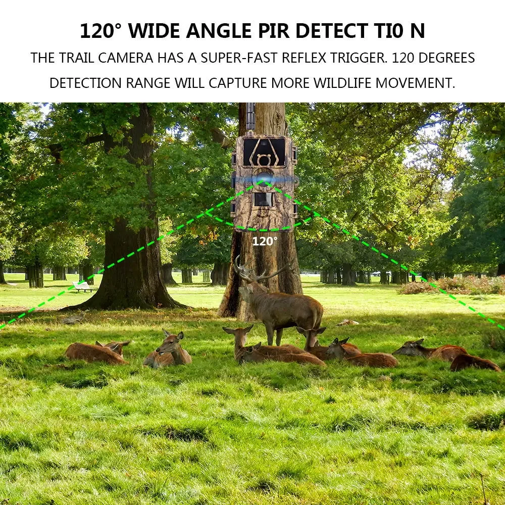 PR801W WIFI 8K 60MP 디지털 트레일 카메 - Outdoor Hunting Digital Night Vision 리뷰 및 가격