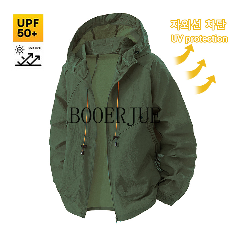 야외 스포츠 코트 안티 UV 윈드 브레이커 여름 남성  - Hunting Outdoor Clothing 리뷰 및 가격