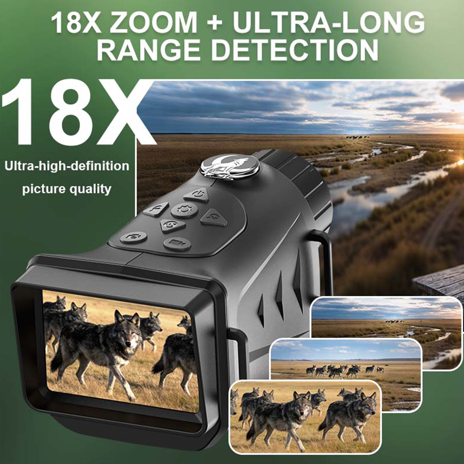 4K 적외선 야간 투시 장치 충전식 사냥 카메라 야외  - Outdoor Hunting Digital Night Vision 리뷰 및 가격