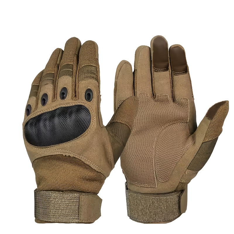 새로운 남성용 풀 핑거 전술 장갑, 터치스크린 및 손바 - Outdoor Hunting Gloves 리뷰 및 가격