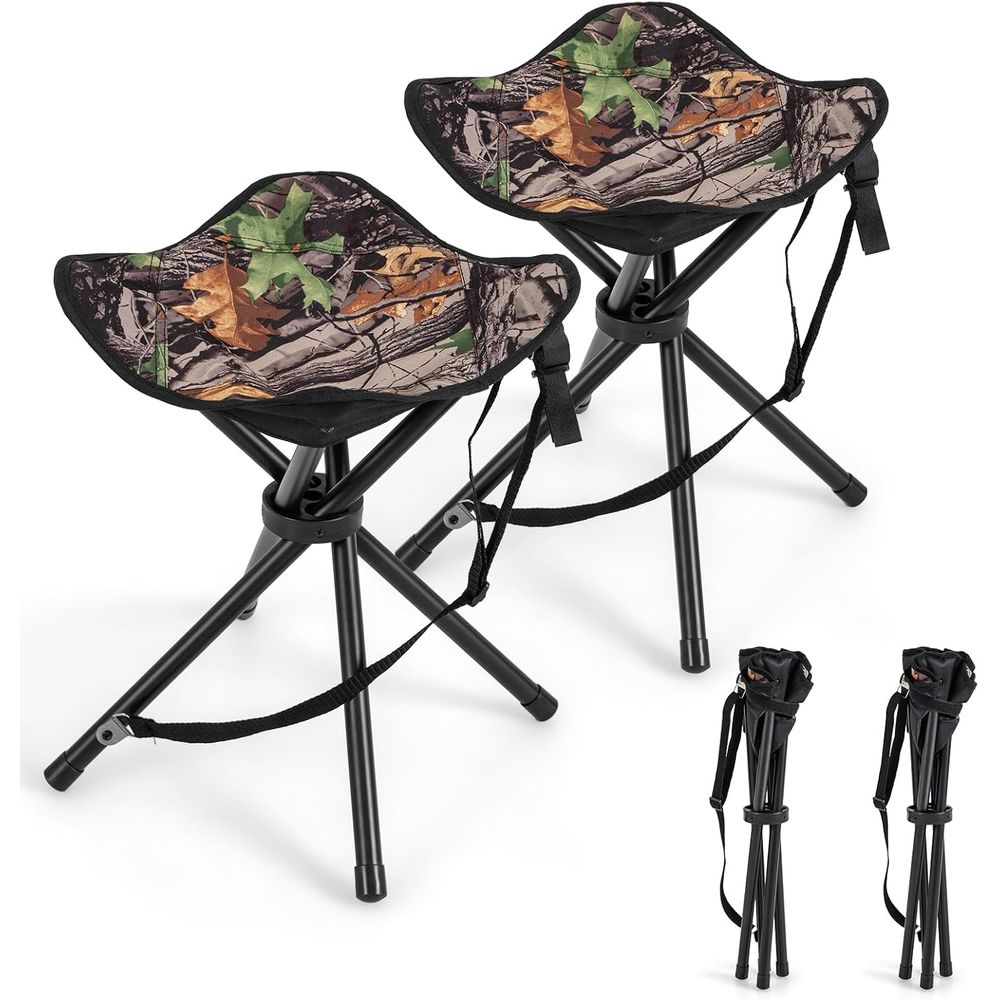 2팩 휴대용 삼각대 경량 사냥용 스툴 (어깨끈 포함), - Hunting And Fishing Outdoor Chairs 리뷰 및 가격