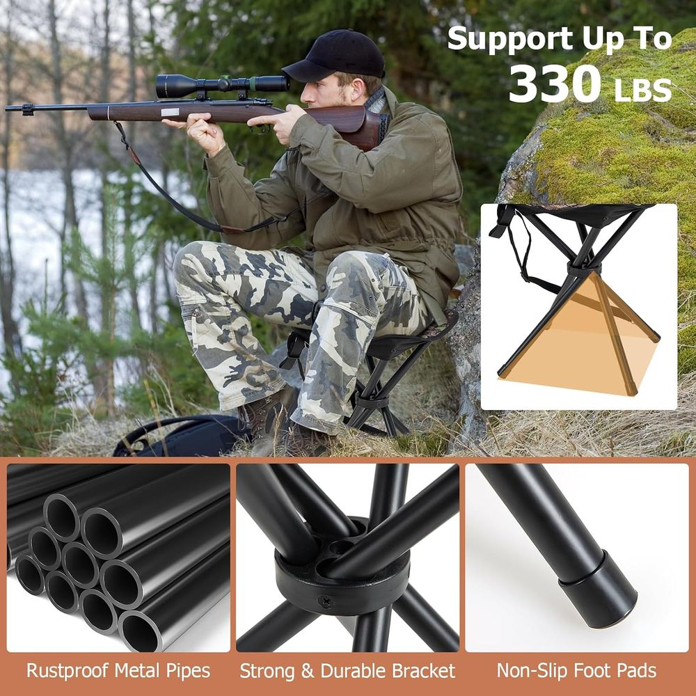 2팩 휴대용 삼각대 경량 사냥용 스툴 (어깨끈 포함), - Hunting And Fishing Outdoor Chairs 리뷰 및 가격