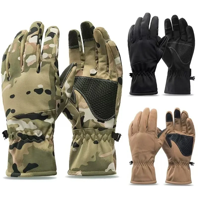 남성 여성 겨울 전술 장갑 야외 위장 두꺼운 사냥 장갑 - Outdoor Hunting Gloves 리뷰 및 가격
