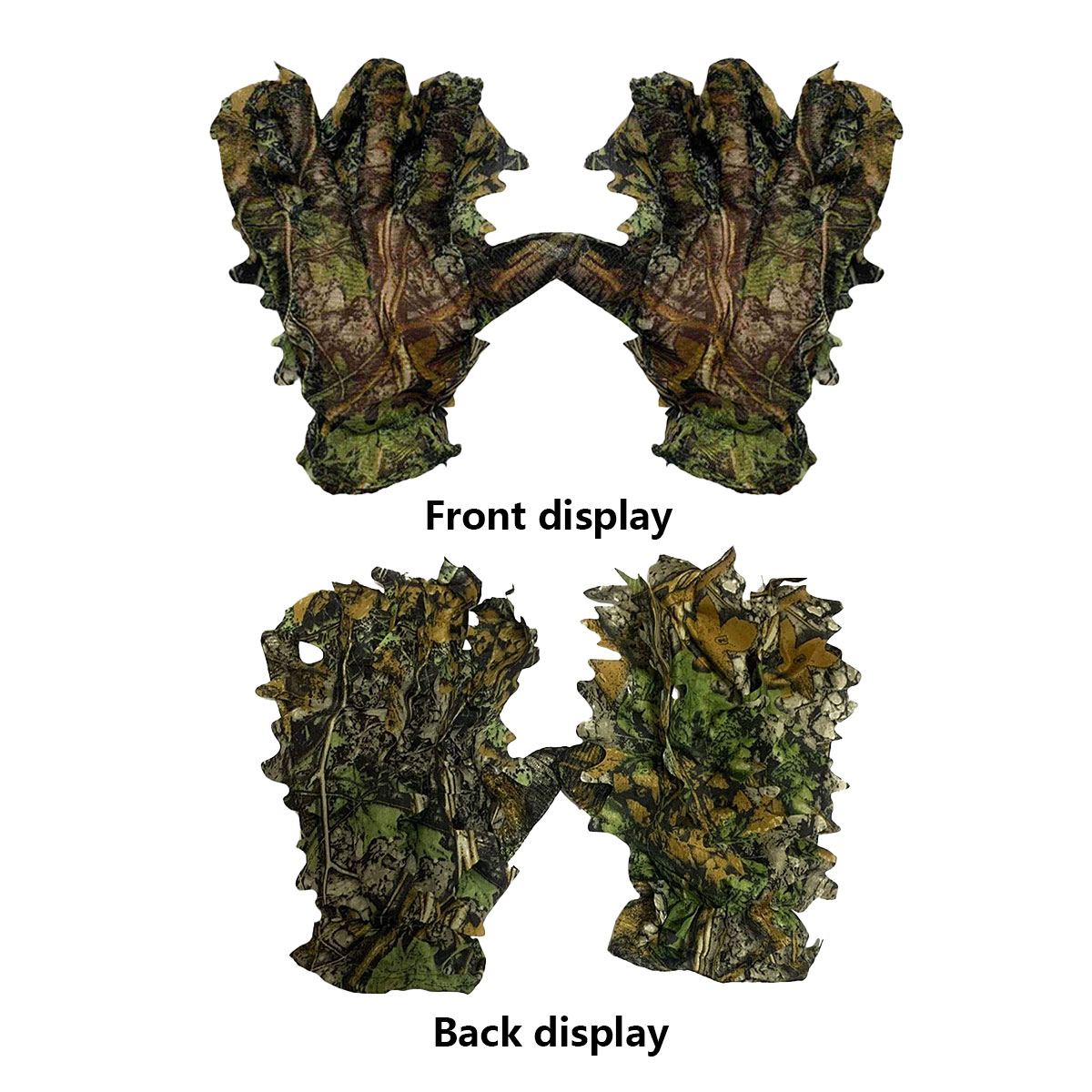 3D 위장 잎사귀 사냥 장갑, 위장용 편안한 미끄럼 방 - Outdoor Hunting Gloves 리뷰 및 가격